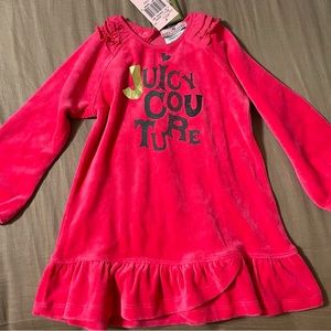 NWT Juicy Couture Baby Velour Dress